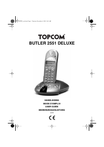 Manual Topcom Butler 2551 Deluxe Wireless Phone