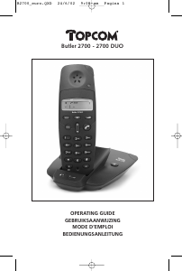 Manual Topcom Butler 2700 DUO Wireless Phone