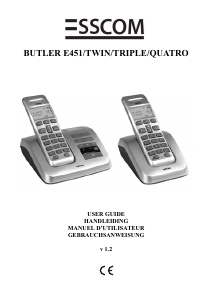 Mode d’emploi Topcom Butler E451 Téléphone sans fil