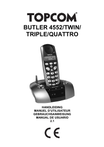 Manual de uso Topcom Butler 4552 Teléfono inalámbrico