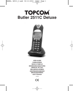 Manual Topcom Butler 2511C Deluxe Wireless Phone