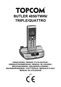 Manual de uso Topcom Butler 4850 Teléfono inalámbrico