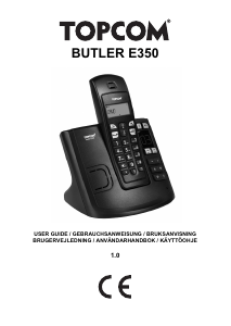 Bedienungsanleitung Topcom Butler E350 Schnurlose telefon