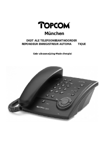 Mode d’emploi Topcom München Répondeur téléphonique