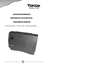 Mode d’emploi Topcom Domo 100 Répondeur téléphonique