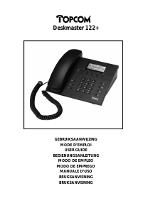Manuale Topcom Deskmaster 122+ Telefono