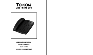 Handleiding Topcom Clip Phone 100 Telefoon