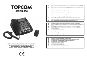 Manual Topcom Axiss 830 Telefone