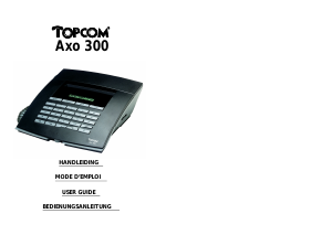 Manual Topcom Axo 300 Phone