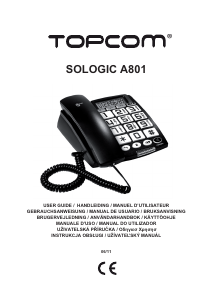 Käyttöohje Topcom Sologic A801 Puhelin