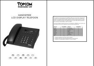 Manual Topcom Deskmaster 120 Phone
