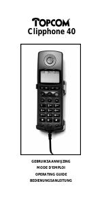 Handleiding Topcom Clip Phone 40 Telefoon