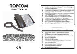 Manual de uso Topcom Fidelity 1010 Teléfono