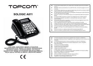 Käyttöohje Topcom Sologic A811 Puhelin