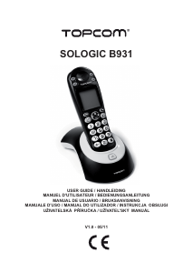Manuale Topcom Sologic B931 Telefono