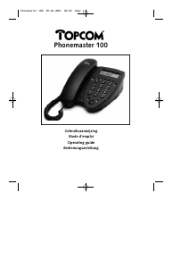 Mode d’emploi Topcom Phonemaster 100 Téléphone
