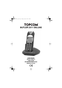 Mode d’emploi Topcom Butler 2511 Deluxe Téléphone sans fil