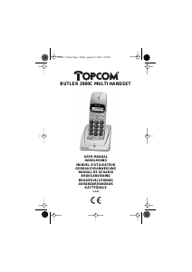 Bedienungsanleitung Topcom Butler 2900C Schnurlose telefon