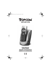 Manual Topcom Butler 3100 Wireless Phone