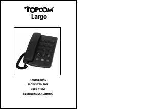 Handleiding Topcom Largo Telefoon