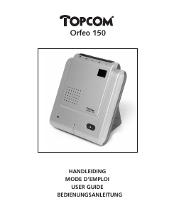 Mode d’emploi Topcom Orfeo 150 Répondeur téléphonique