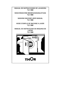 Manual de uso Thor TL1 500 Lavadora