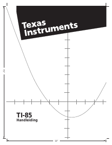 Handleiding Texas Instruments TI-85 Grafische rekenmachine