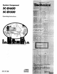 Handleiding Technics SC-EH500 Home cinema set