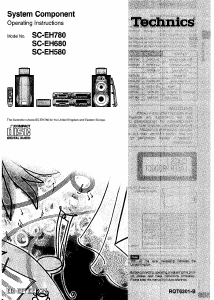 Handleiding Technics SC-EH680 Home cinema set