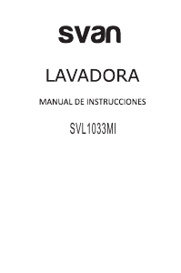 Manual de uso Svan SVL1033MI Lavadora