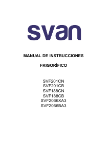 Handleiding Svan SVF188CB Koel-vries combinatie