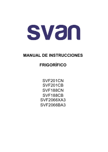 Manual de uso Svan SVF188CN Frigorífico combinado