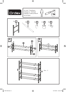 Bruksanvisning Ordex IAN 52672 Skoskap