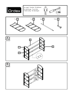 Manual Ordex IAN 91504 Dulap pantofi