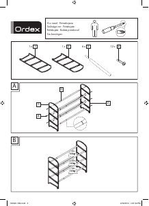 Посібник Ordex IAN 100523 Шафа для взуття