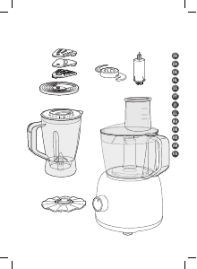 Manual Moulinex FP246110 Food Processor