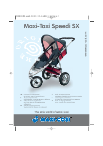 Mode d’emploi Maxi-Cosi Maxi-Taxi Speedi SX Poussette