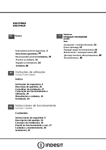 Manual Indesit IS5G1PMX/E Aragaz