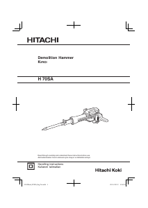 Kullanım kılavuzu Hitachi H 70SA Kırıcı