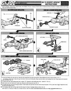 Manual Hasbro GI Joe AH-74 Desert Apache