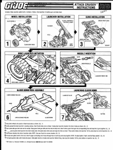 Manual Hasbro GI Joe Attack Cruiser