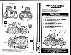 Manual Hasbro GI Joe Blockbuster