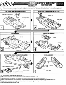 Manual Hasbro GI Joe Destros Dominator