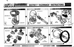 Manual Hasbro GI Joe Destros Razorback