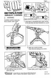 Manual Hasbro GI Joe Detonator Assault Cannon