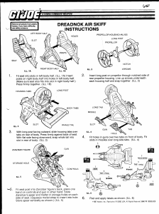 Manual Hasbro GI Joe Dreadnock Air Skiff