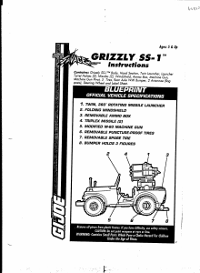 Manual Hasbro GI Joe Grizzly SS-1