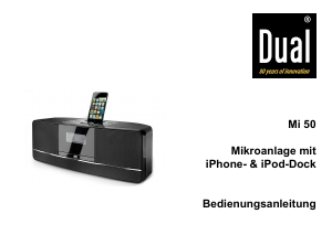 Manuale Dual Mi 50 Sistema docking con altoparlanti