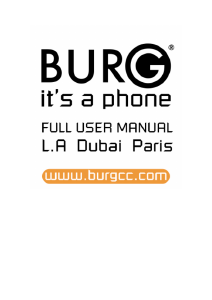 Instrukcja BURG Dubai Smartwatch