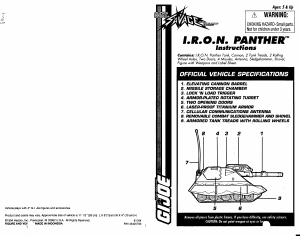 Manual Hasbro GI Joe I.R.O.N. Panther